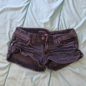 Denim shorts